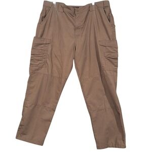 Tru-Spec Mens Tactical Cargo Pants Coyote Brown Ripstop 42x32 Utility Outdoor